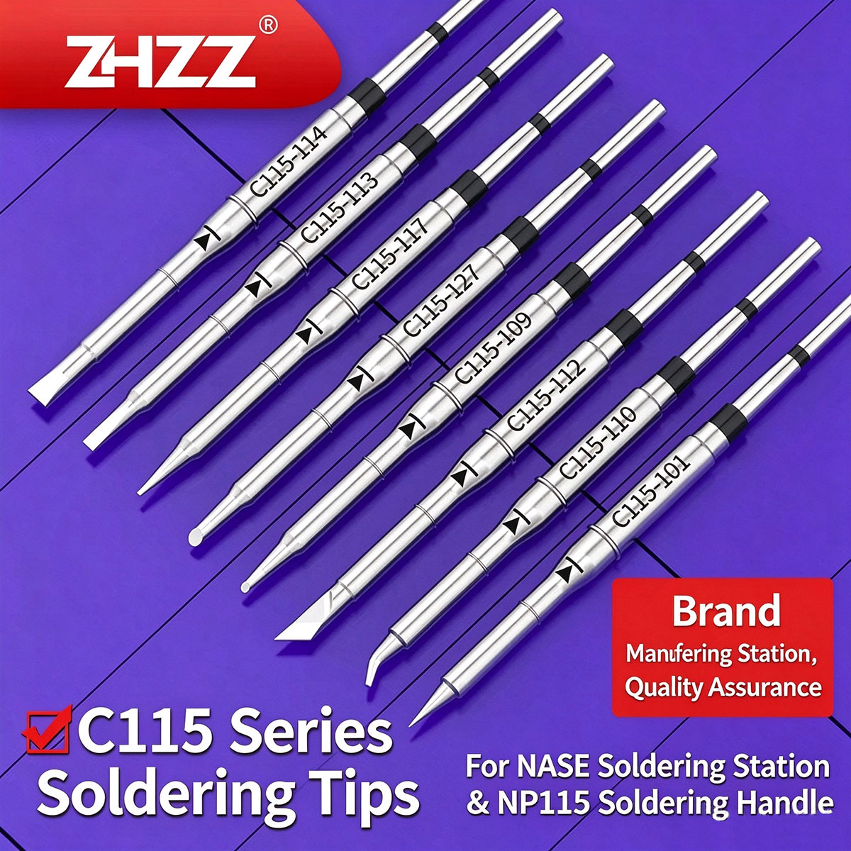 C115 Nano Soldering Iron Station - Pointes de fer à souder C115