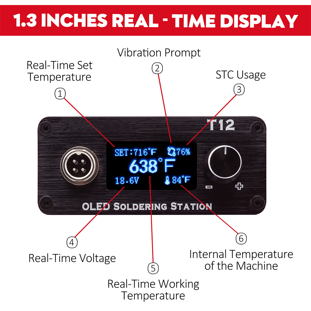 Station de fer à souder réglab - T12 Soldering Station Oled avis et prix